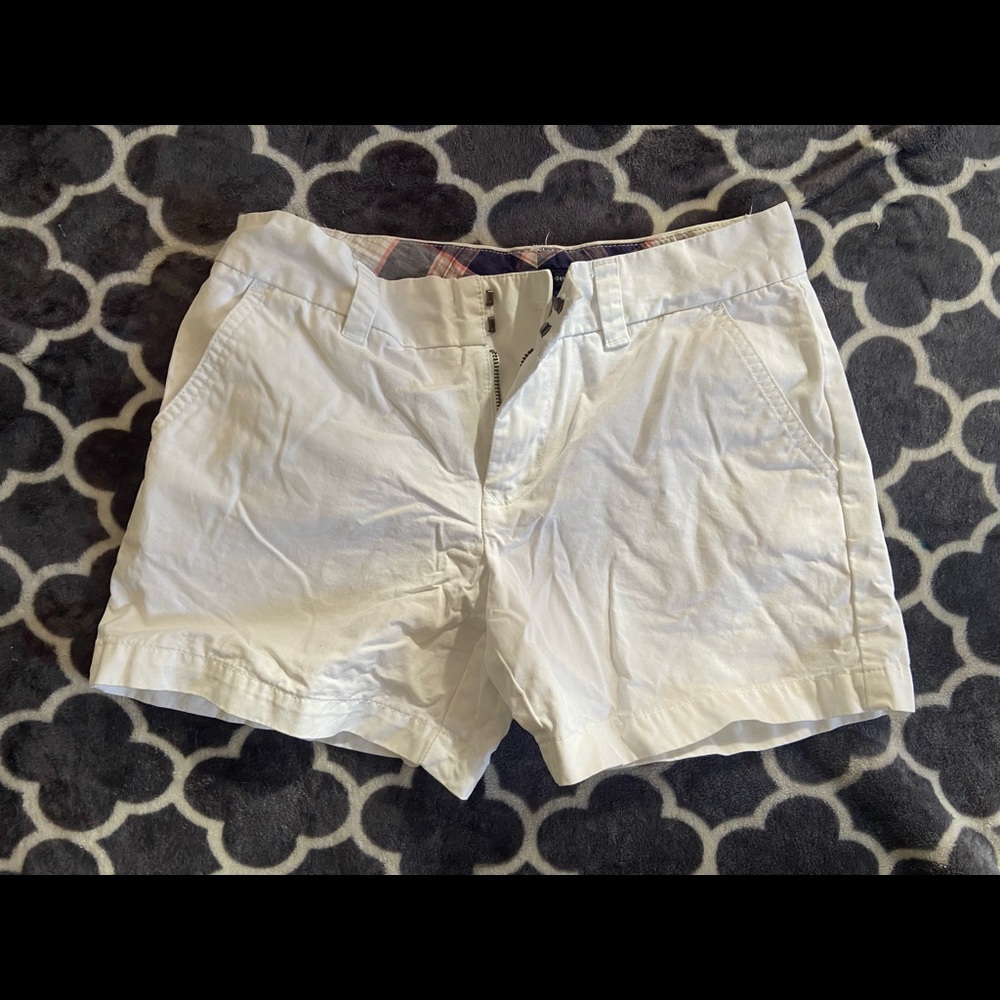 womens tommy hilfiger white shorts size 2